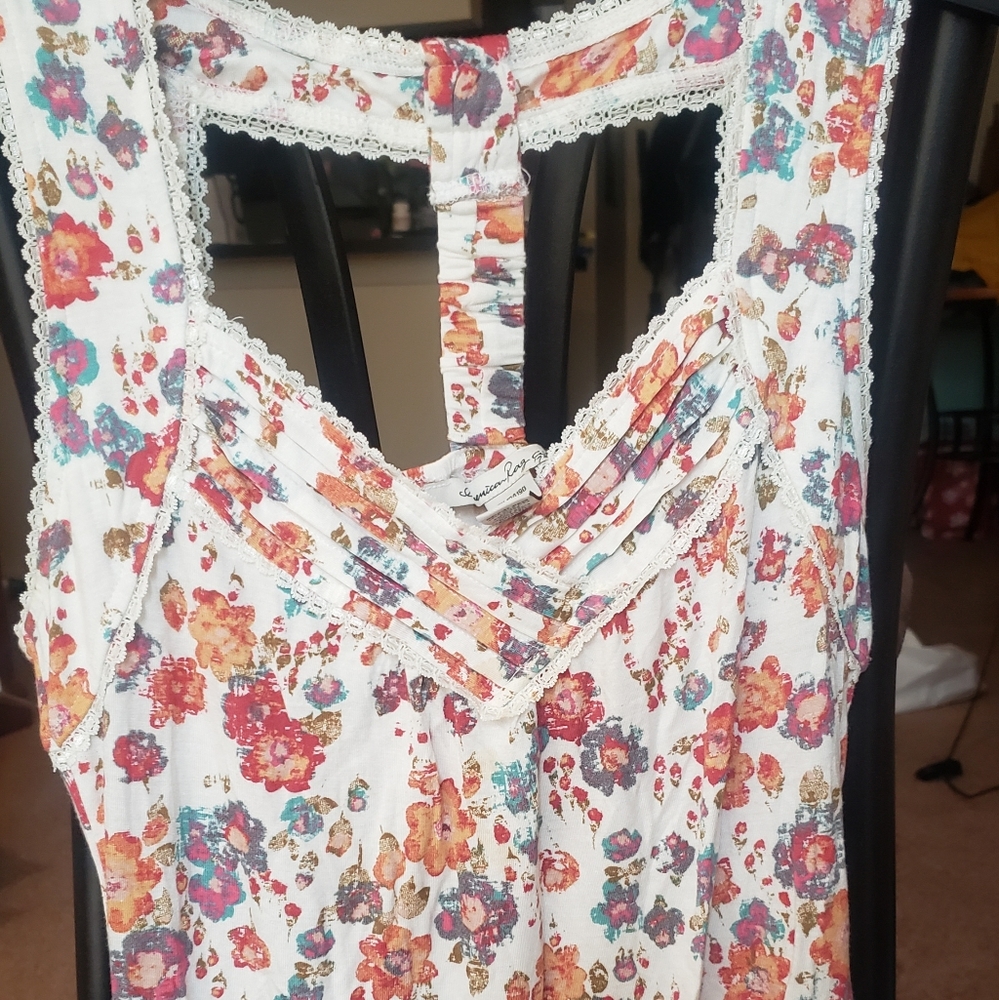 American Rag Floral Tank Top - Size Large